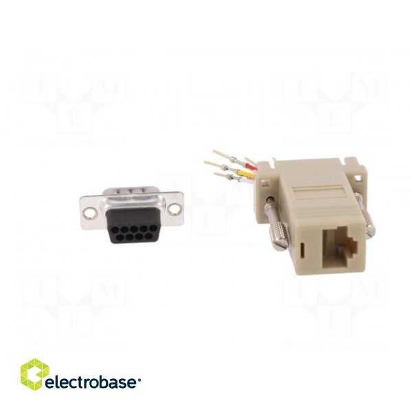 Adapter | D-Sub 9pin plug,RJ45 socket paveikslėlis 5