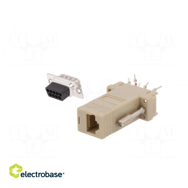 Adapter | D-Sub 9pin plug,RJ45 socket paveikslėlis 6
