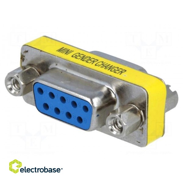 Adapter | D-Sub 9pin socket,both sides фото 1
