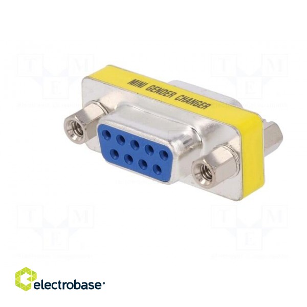 Adapter | D-Sub 9pin socket,both sides | connection 1: 1 paveikslėlis 2