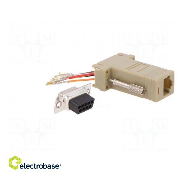 Adapter | D-Sub 9pin socket,RJ45 socket paveikslėlis 4