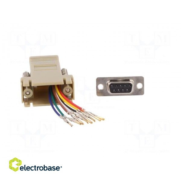 Adapter | D-Sub 9pin socket,RJ45 socket paveikslėlis 9