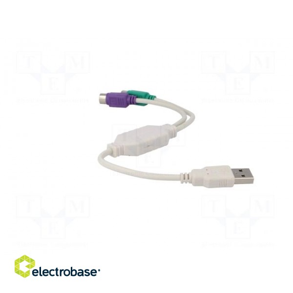 Adapter USB-PS2 | PS/2 socket x2,USB A plug image 9