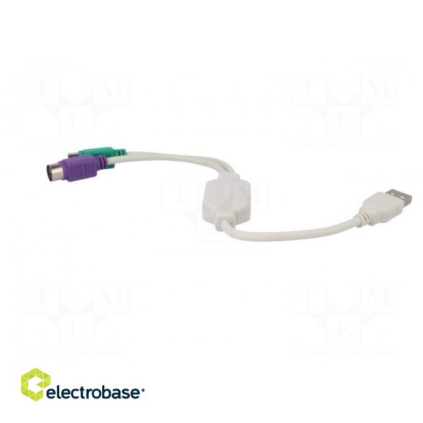 Adapter USB-PS2 | PS/2 socket x2,USB A plug image 8