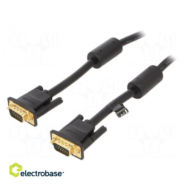 Cable | D-Sub 15pin HD plug,both sides | black | 3m | Core: Cu | 30AWG