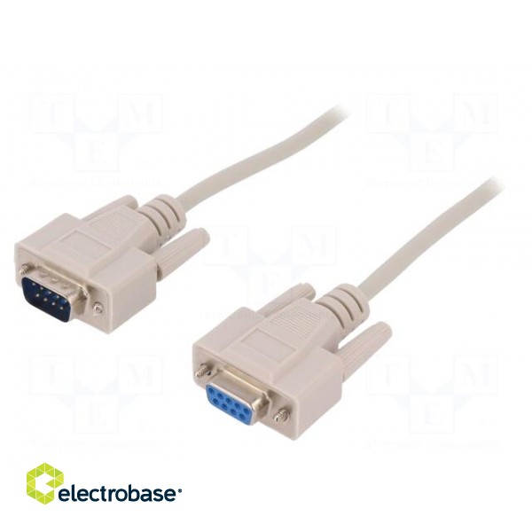 Cable | D-Sub 9pin socket,D-Sub 9pin plug | Len: 2m | Øcable: 5mm