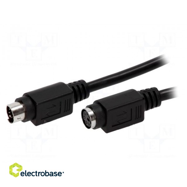 Cable | PS/2 socket,PS/2 plug | 2m | black | connection 1: 1