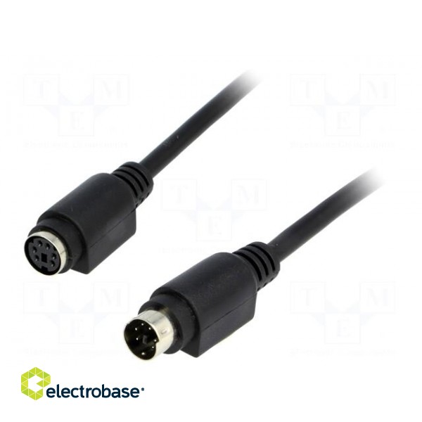 Cable | PS/2 socket,PS/2 plug | 3m | black | connection 1: 1
