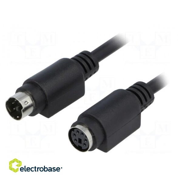 Cable | PS/2 socket,PS/2 plug | 5m | black | connection 1: 1