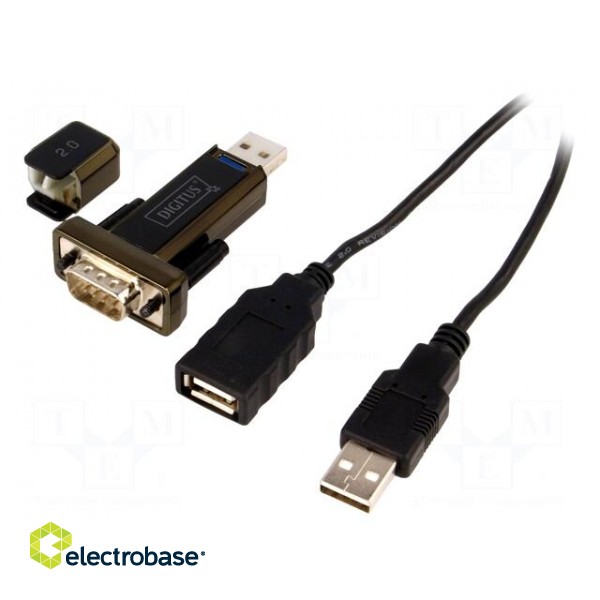 USB to RS232 converter | chipset FTDI/FT232RL | 0.8m | V: USB 2.0 paveikslėlis 1