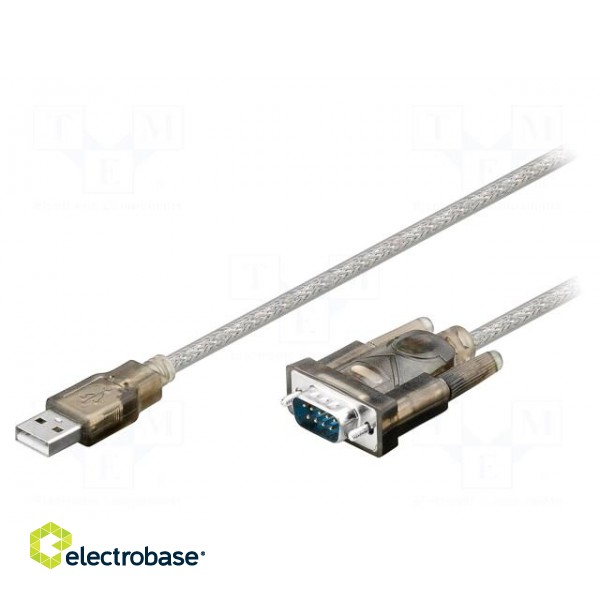 USB to RS232 converter | D-Sub 9pin plug,USB A plug | 1.5m