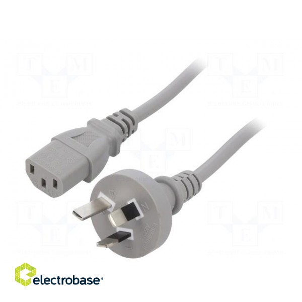 Cable | 3x0.75mm2 | AS/NZS 3112 (I) plug,IEC C13 female | PVC | 1.5m