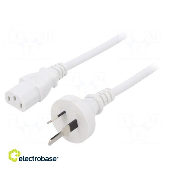 Cable | 3x1mm2 | AS/NZS 3112 (I) plug,IEC C13 female | PVC | 3m | 10A