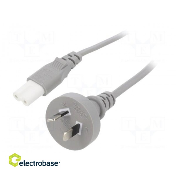 Cable | 2x0.75mm2 | AS/NZS 3112 (I) plug,IEC C7 female | PVC | 3m