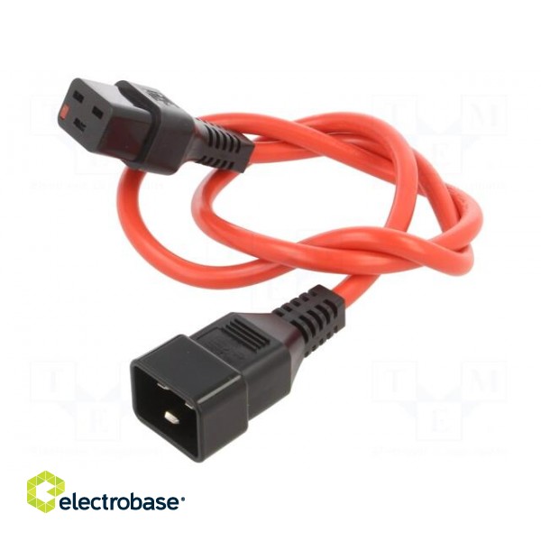 Cable | IEC C19 female,IEC C20 male | 1m | with IEC LOCK locking