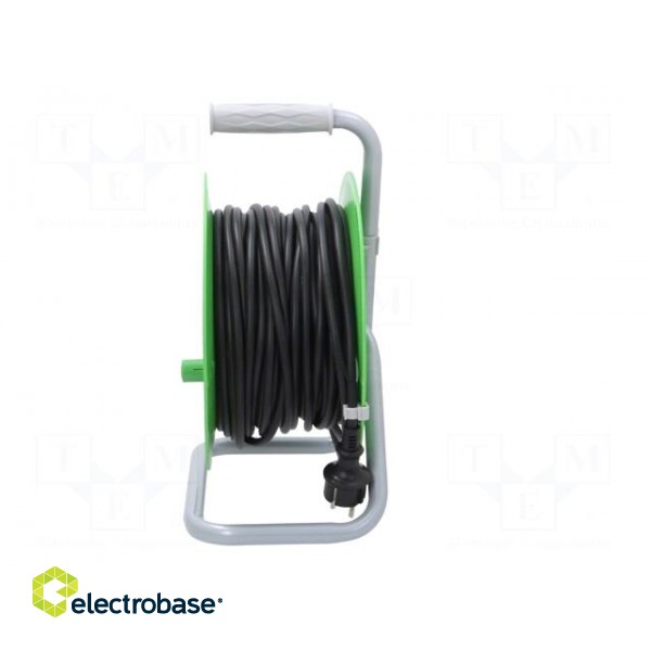 Extension lead | 3x1.5mm2 | reel | Sockets: 4 | PVC | black | 40m | 16A image 3