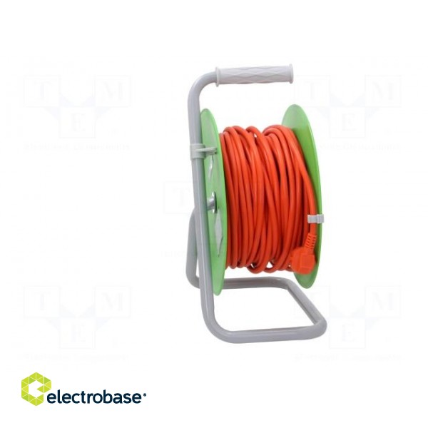 Extension lead | 3x1.5mm2 | reel | Sockets: 4 | PVC | orange | 30m | 16A image 7