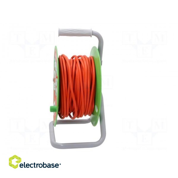 Extension lead | 3x1.5mm2 | reel | Sockets: 4 | PVC | orange | 30m | 16A image 3