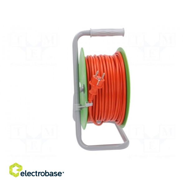 Extension lead | 3x1.5mm2 | reel | Sockets: 4 | PVC | orange | 50m | 16A image 7