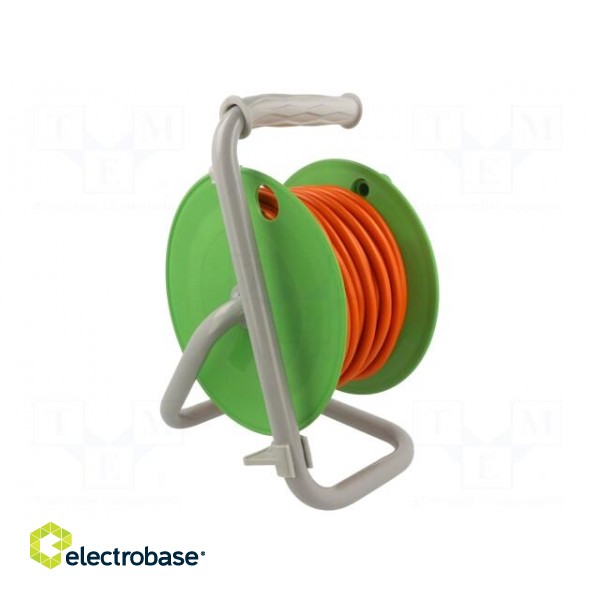 Extension lead | 3x1mm2 | reel | Sockets: 4 | PVC | orange | 10m | 10A image 8