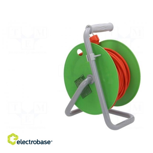 Extension lead | 3x1mm2 | reel | Sockets: 4 | PVC | orange | 20m | 10A image 6