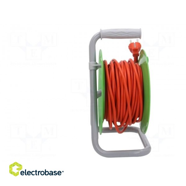 Extension lead | 3x1mm2 | reel | Sockets: 4 | PVC | orange | 20m | 10A image 7