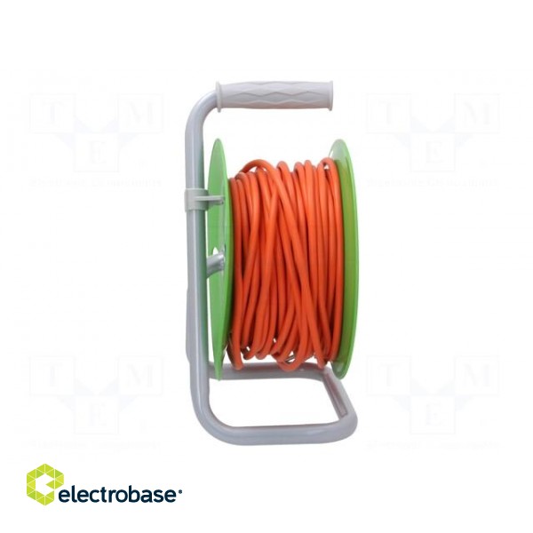 Extension lead | 3x1mm2 | reel | Sockets: 4 | PVC | orange | 25m | 10A image 7