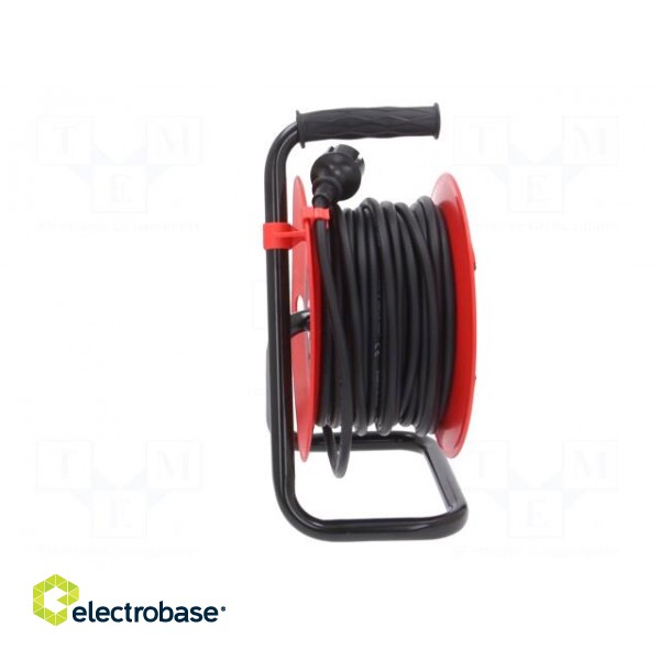 Extension lead | 3x1.5mm2 | reel | Sockets: 4 | rubber | black | 20m | 16A image 7