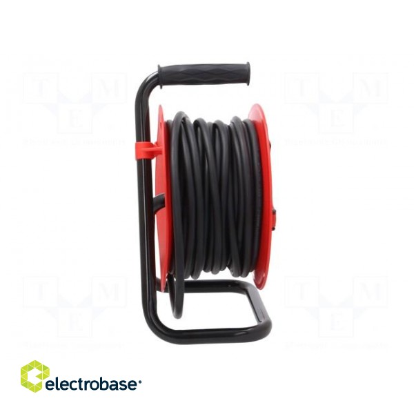 Extension lead | 3x2.5mm2 | reel | Sockets: 4 | rubber | black | 20m | 16A image 7