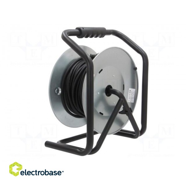 Extension lead | reel,with non-rotating sockets | Sockets: 4 | 25m image 4