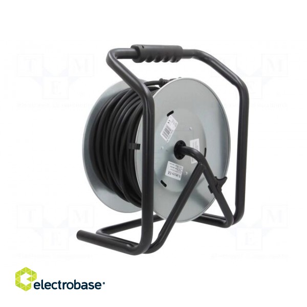 Extension lead | reel,with non-rotating sockets | Sockets: 4 | 40m image 4