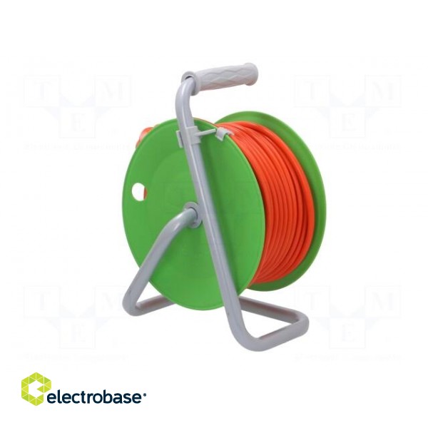 Extension lead | 3x1.5mm2 | reel | Sockets: 4 | PVC | orange | 30m | 16A image 6