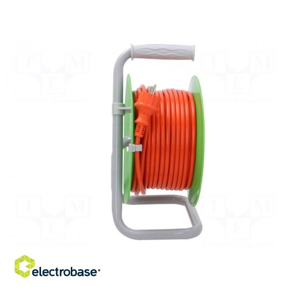 Extension lead | 3x1.5mm2 | reel | Sockets: 4 | PVC | orange | 25m | 16A image 7