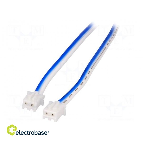 Cable | both sides,XHP-2 | blue/white | 1m | 22AWG