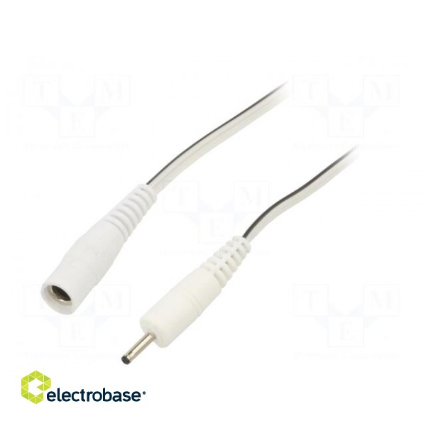 Cable | 2x0.5mm2 | DC 2,35/0,7 plug,DC 5,5/2,1 socket | straight