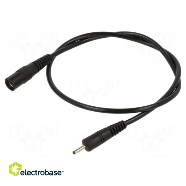 Cable | 1x0.5mm2 | DC 2,35/0,7 plug,DC 5,5/2,1 socket | straight