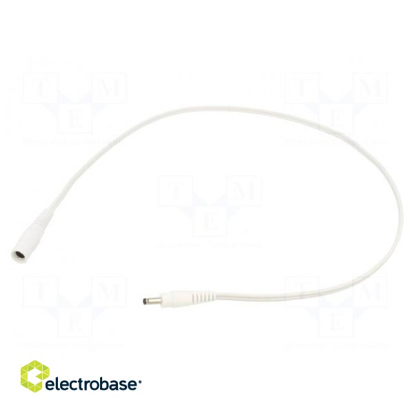 Cable | 2x0.5mm2 | DC 3,5/1,3 plug,DC 5,5/2,1 socket | straight