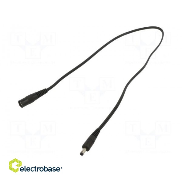 Cable | 2x0.5mm2 | DC 5,5/2,1 socket,DC 4,0/1,7 plug | straight