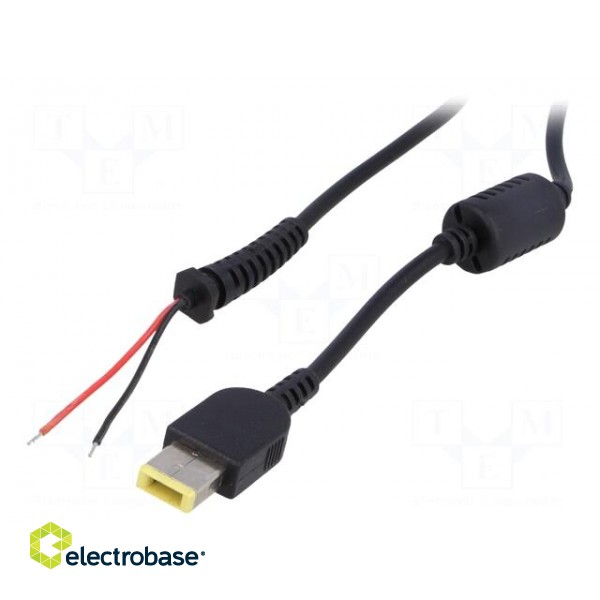 Cable | wires,Slim Tip | straight | 0.5mm2 | black | 1.2m