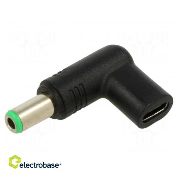 Adapter | USB C socket,DC 6,3/3,0 plug | black | 100W | 6.7A