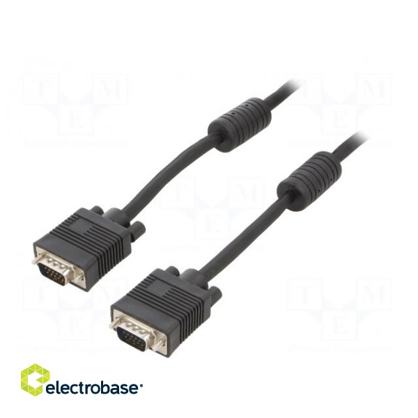 Cable | D-Sub 15pin HD plug,both sides | black | 1.8m