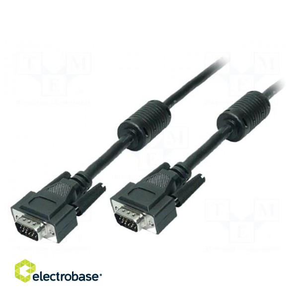 Cable | D-Sub 15pin HD plug,both sides | black | 1.8m