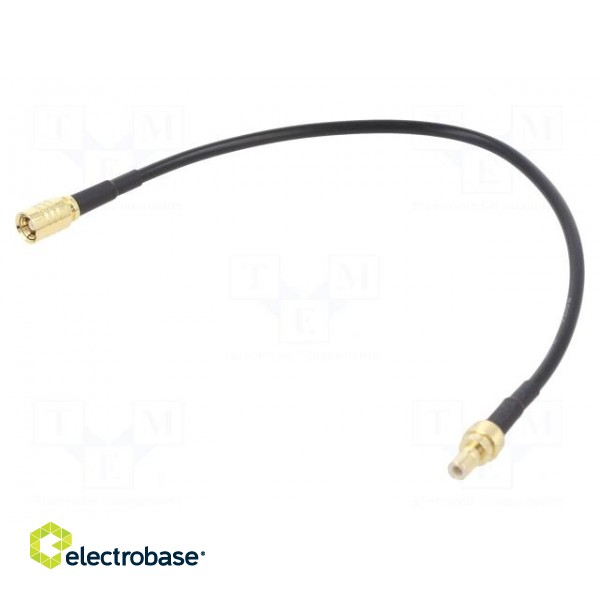 Cable | 0.2m | SMB male,SMB female | shielded | black | straight
