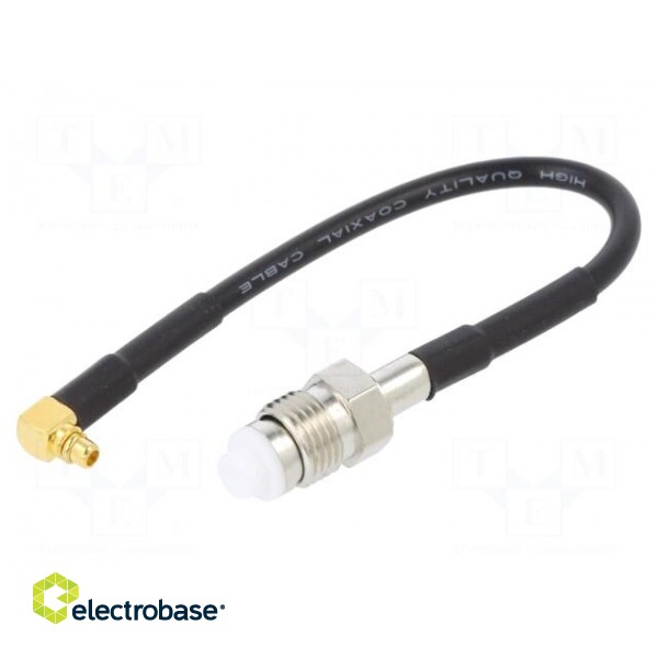 Antenna adapter | MMCX-B plug,FME-A socket | straight,angled paveikslėlis 1