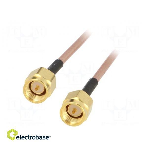 Cable | 50Ω | 0.91m | SMA plug,both sides | transparent | straight image 2
