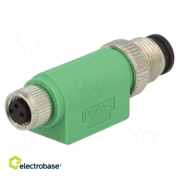 Adapter | PIN: 3 | straight | 60VAC | 4A | -25÷90°C | 60VDC image 1