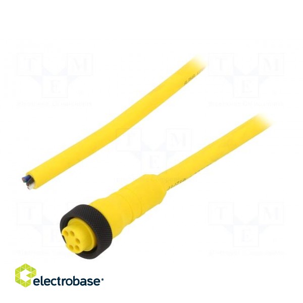Connection lead | 7/8” | PIN: 5 | straight | 3m | plug | 7.3A | -15÷90°C