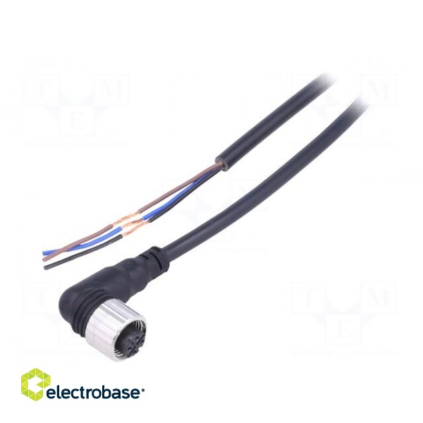 Connection lead | M12 | PIN: 3 | angled | 2m | plug | Insulation: PVC | CL