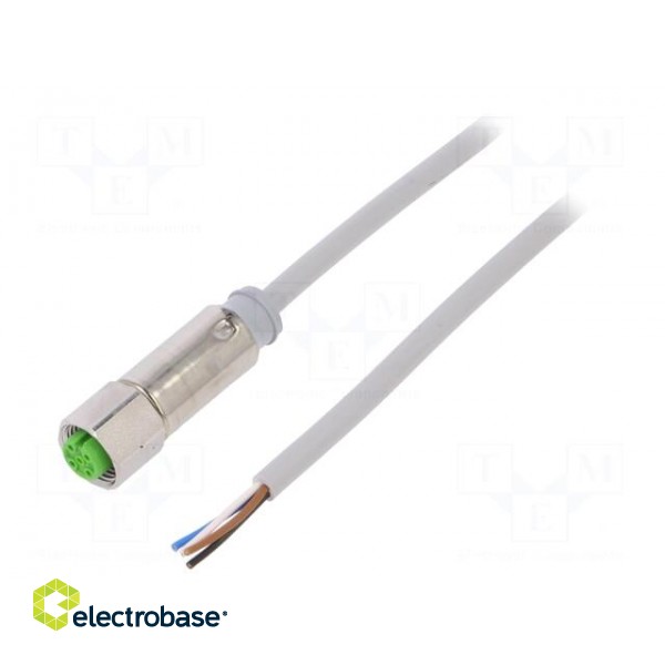 Connection lead | M12 | PIN: 4 | straight | 3m | plug | 32VAC | -40÷85°C