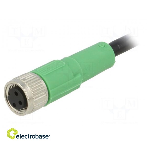 Connection lead | M8 | PIN: 3 | straight | 3m | plug | 250VAC | 4A | -25÷90°C